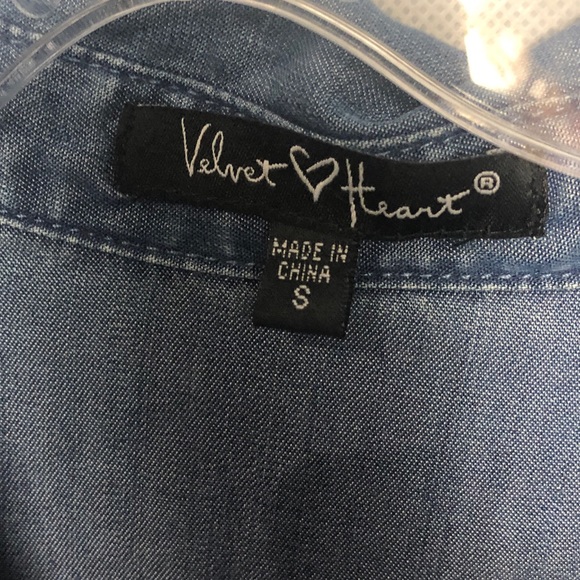Velvet ❤️ Heart denim dress size small - Picture 6 of 6